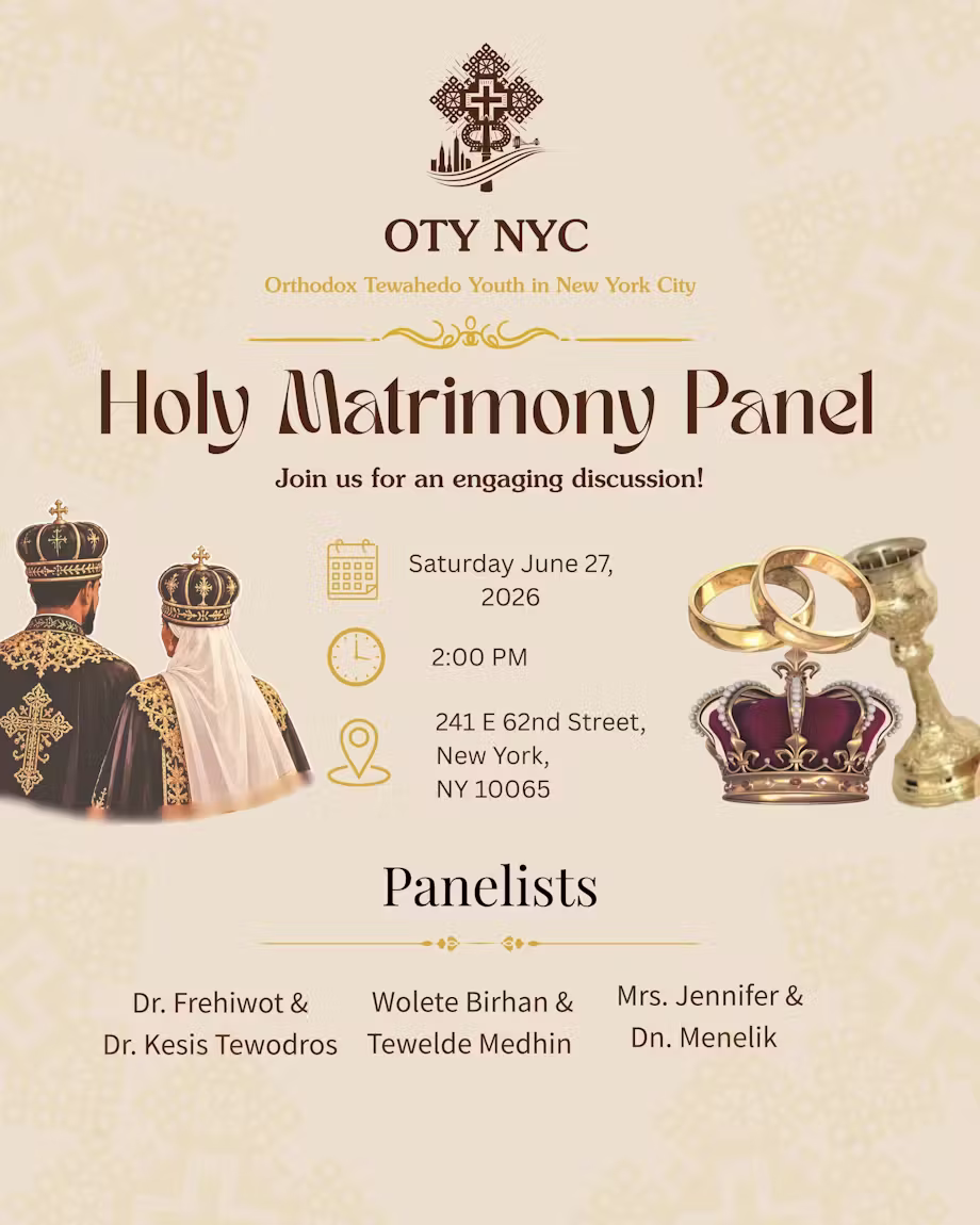 Holy Matrimony Panel event poster